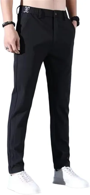 2025 Summer Men's Casual Pants Loose Straight Leg Business Pants