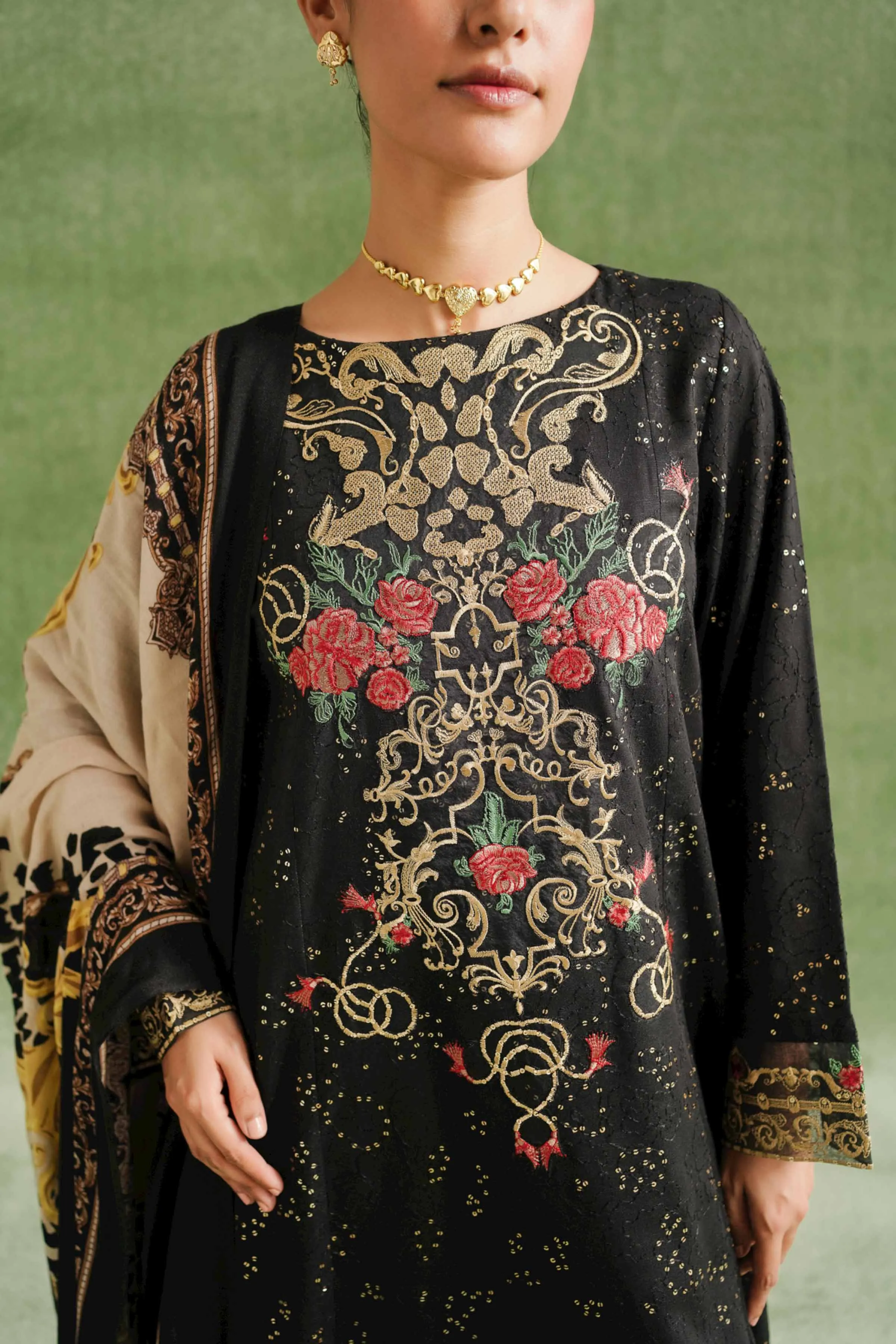 3 Piece - Embroidered Suit - 42404271