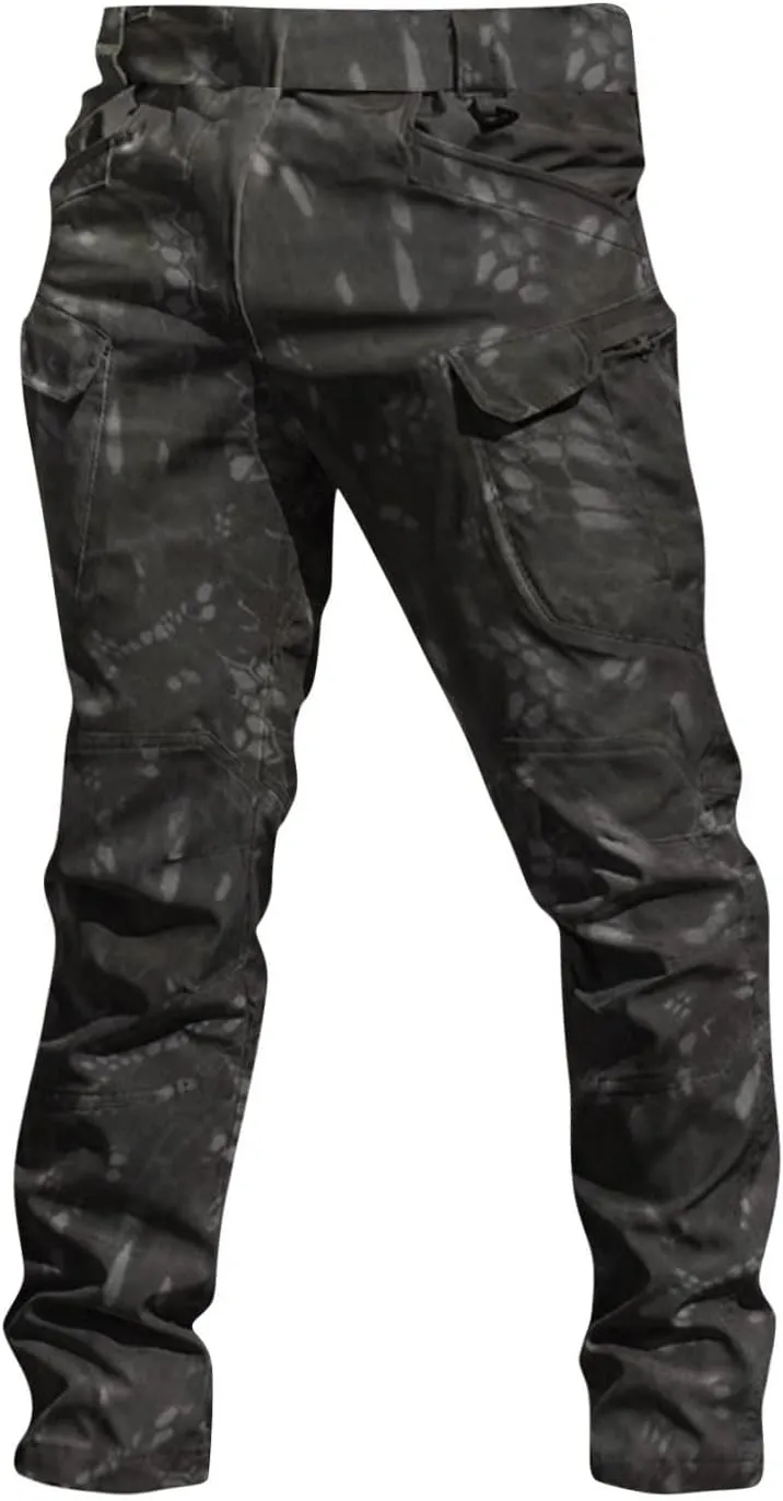 Baggy Cargo Pants Men Stretch Tactical Pants Multi Pockets Hiking Pant Carpenter Pant Waterproof Ripstop Trousers