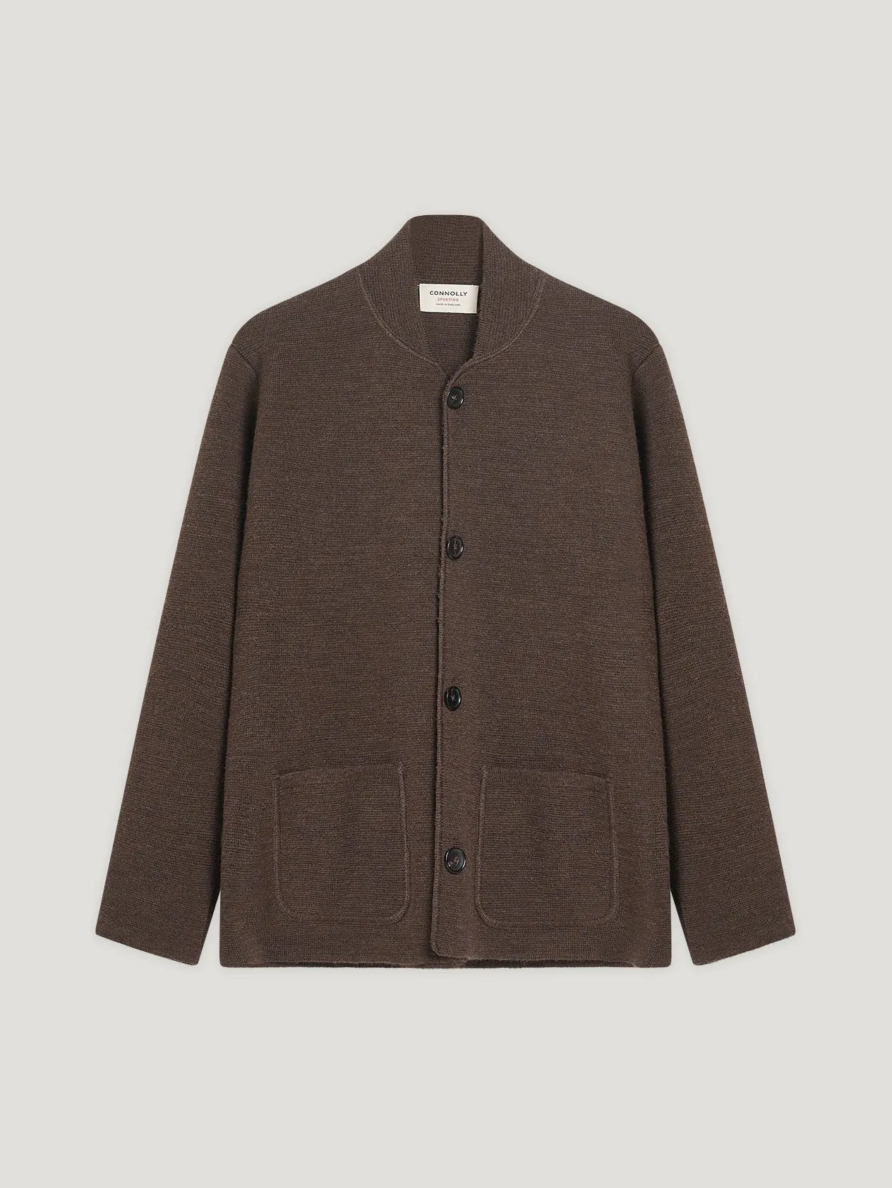 Brown Single Breasted Driving Jacket