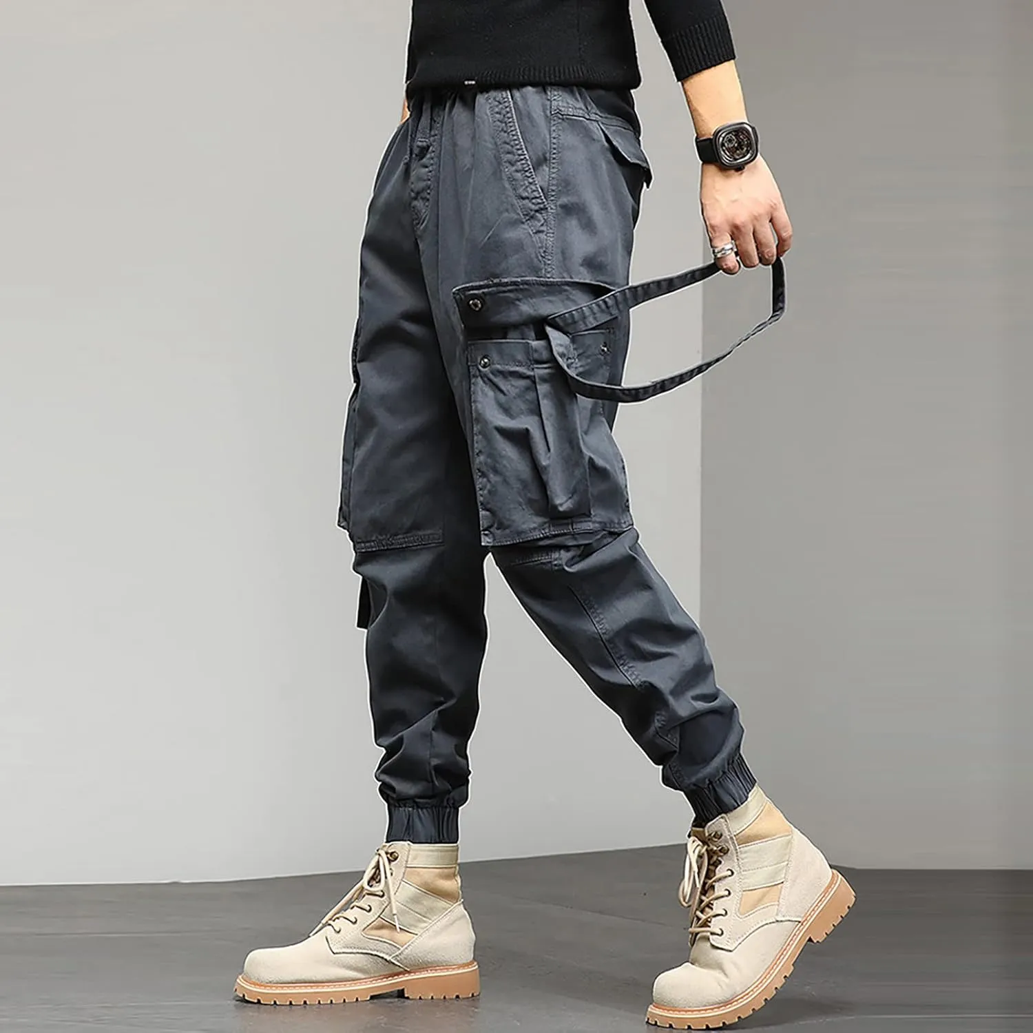 Cargo Pants for Men Big and Tall, Jeans Pants Tooling Camouflage Pants Men's Lightweight Relaxed Fit Cargo Pant Mens