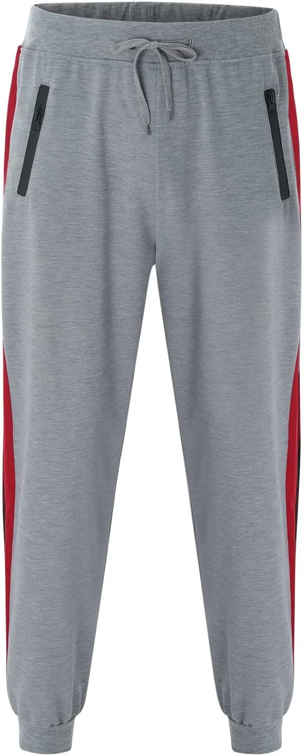 Cargo Pants for Men Work Drawstring Joggers with Pockets Men's Solid Fleece Heavyweight Cargo Pants Men's Slim Jogger