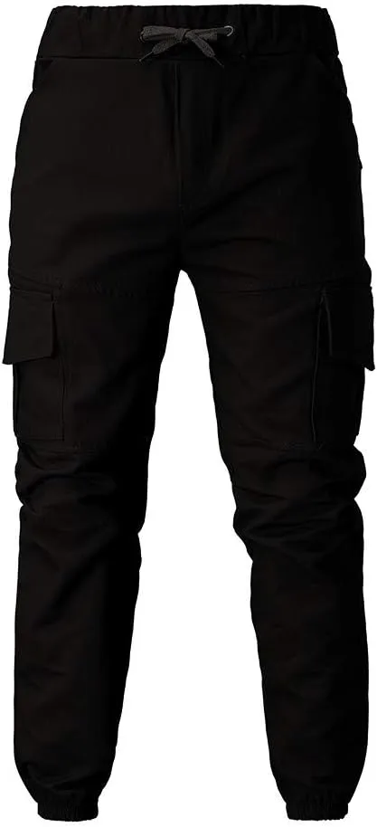 Cargo Pants for Men Work Men's Cargo Pants Big and Tall Men's Elastic Waist Work Pants Loose Fit Lightweight Workwear