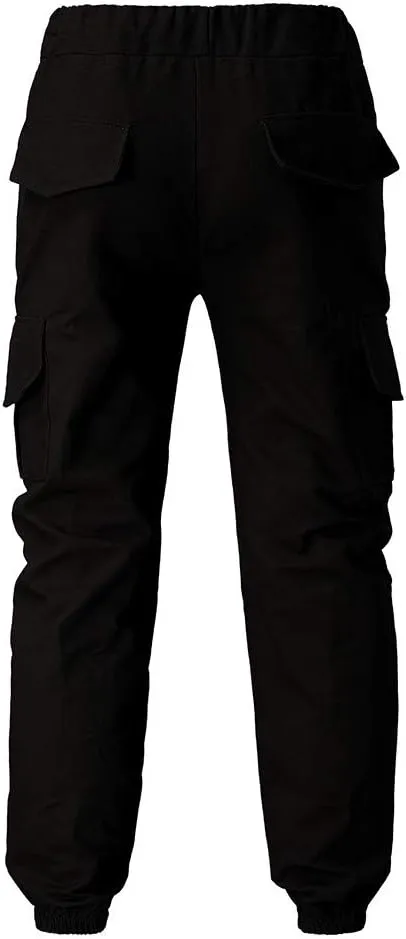 Cargo Pants for Men Work Men's Cargo Pants Big and Tall Men's Elastic Waist Work Pants Loose Fit Lightweight Workwear