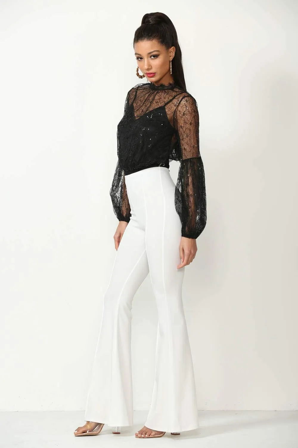 Cemi Ceri Women's High Waist Flare Pants