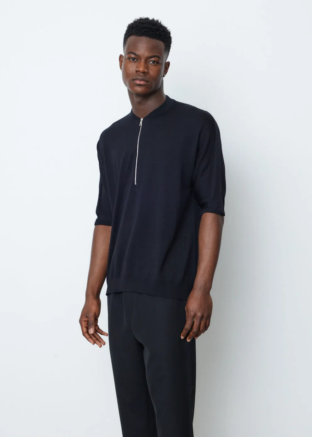 ESC 1/2-Zip Wool Top