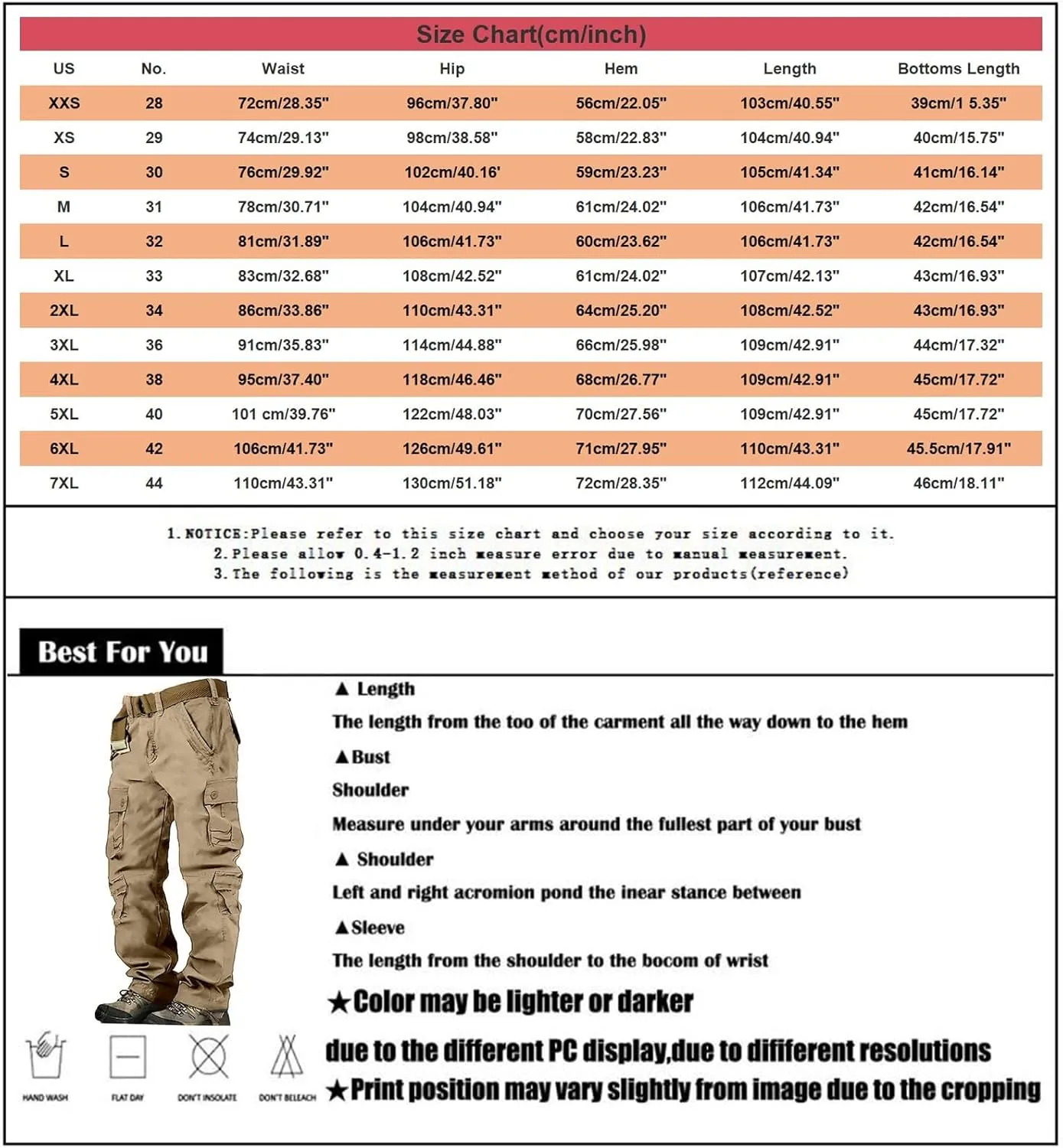 GIERIDUC Mens Hiking Stretch Pants Camouflage Tactical Pants Lightweight Cotton Outdoor Military Combat Cargo Pants Trousers