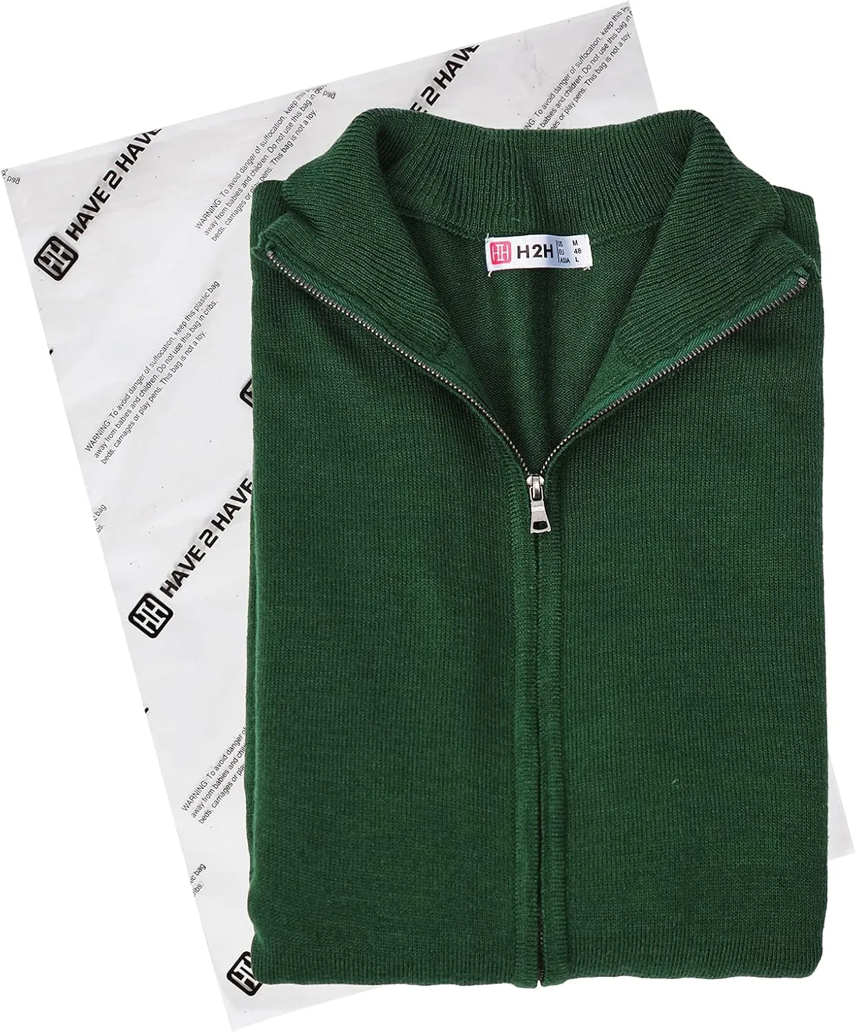 H2H Mens Casual Slim Fit Knitted Cardigan Zip-up Long Sleeve Thermal with Twisted Pattern
