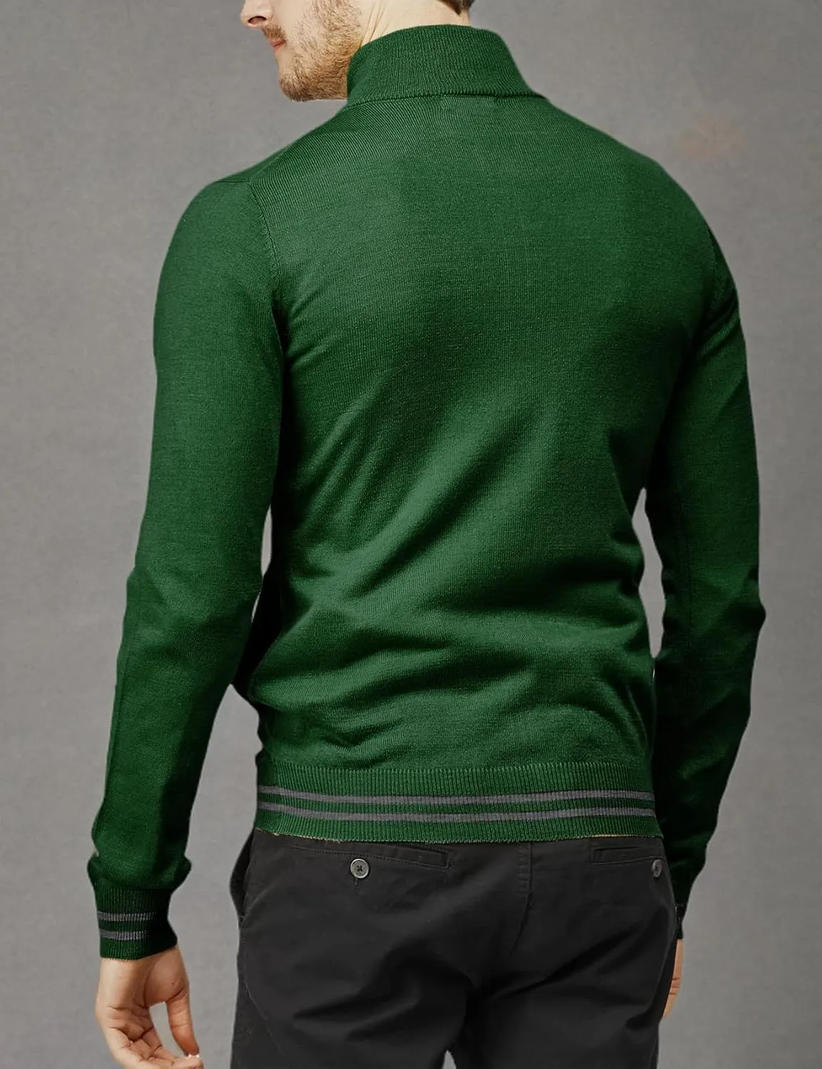 H2H Mens Casual Slim Fit Knitted Cardigan Zip-up Long Sleeve Thermal with Twisted Pattern