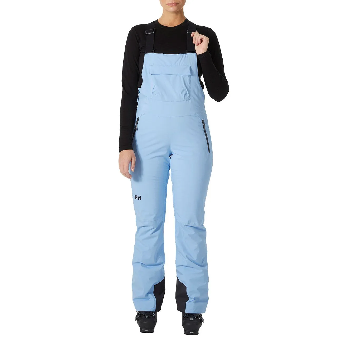 Helly Hansen Legendary Insulated ski pants with suspenders, gray