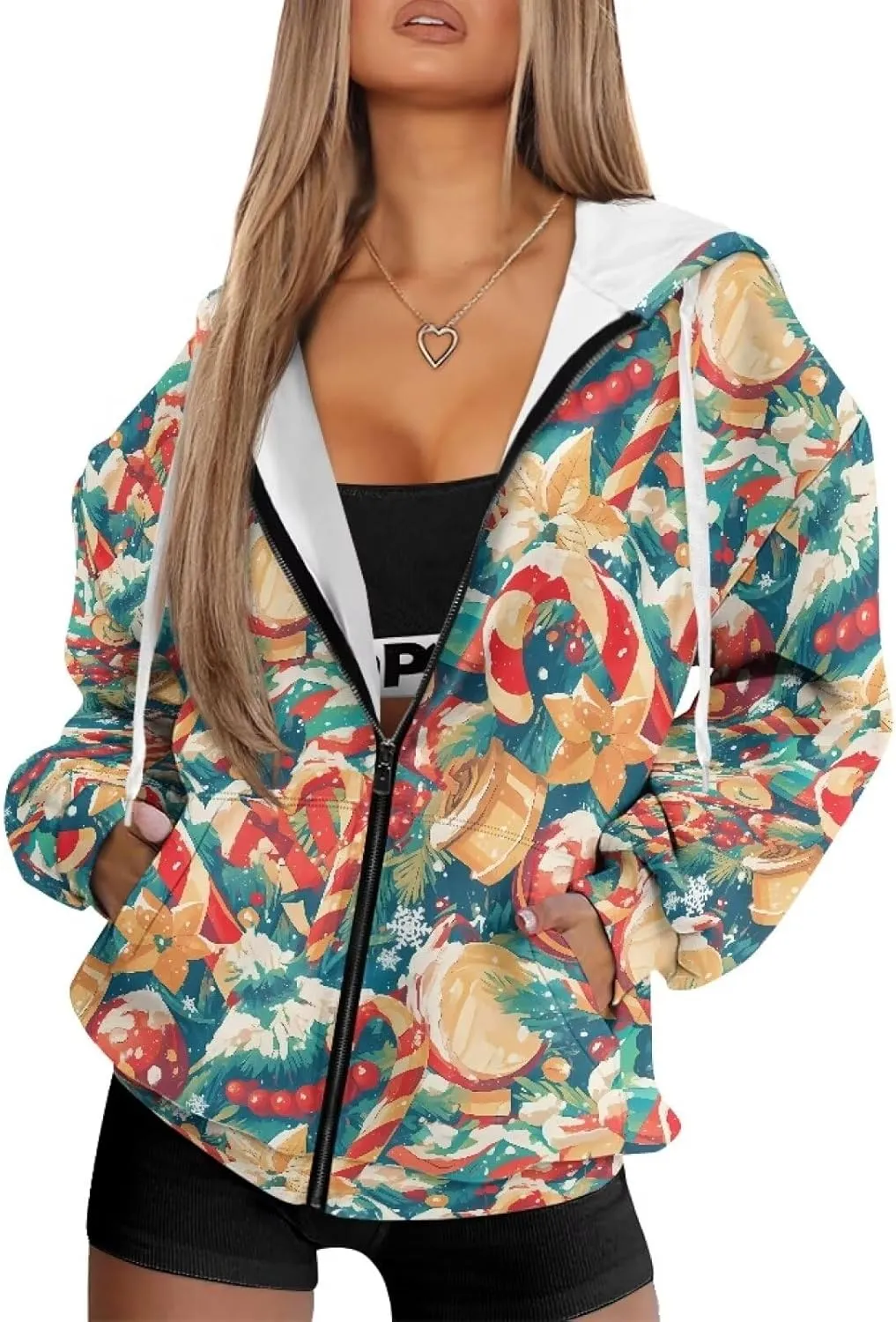Irisjudy Roaring Tiger Women Casual Full Zip Up Hoodie Native Tribal Oversized Hoodies Purple Skull Y2K Relaxed Sweatshirts