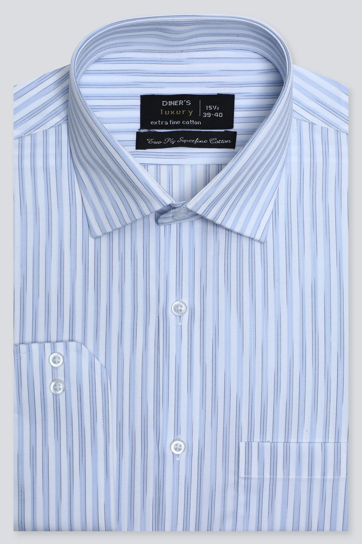 Light Blue Stripes Formal Shirt