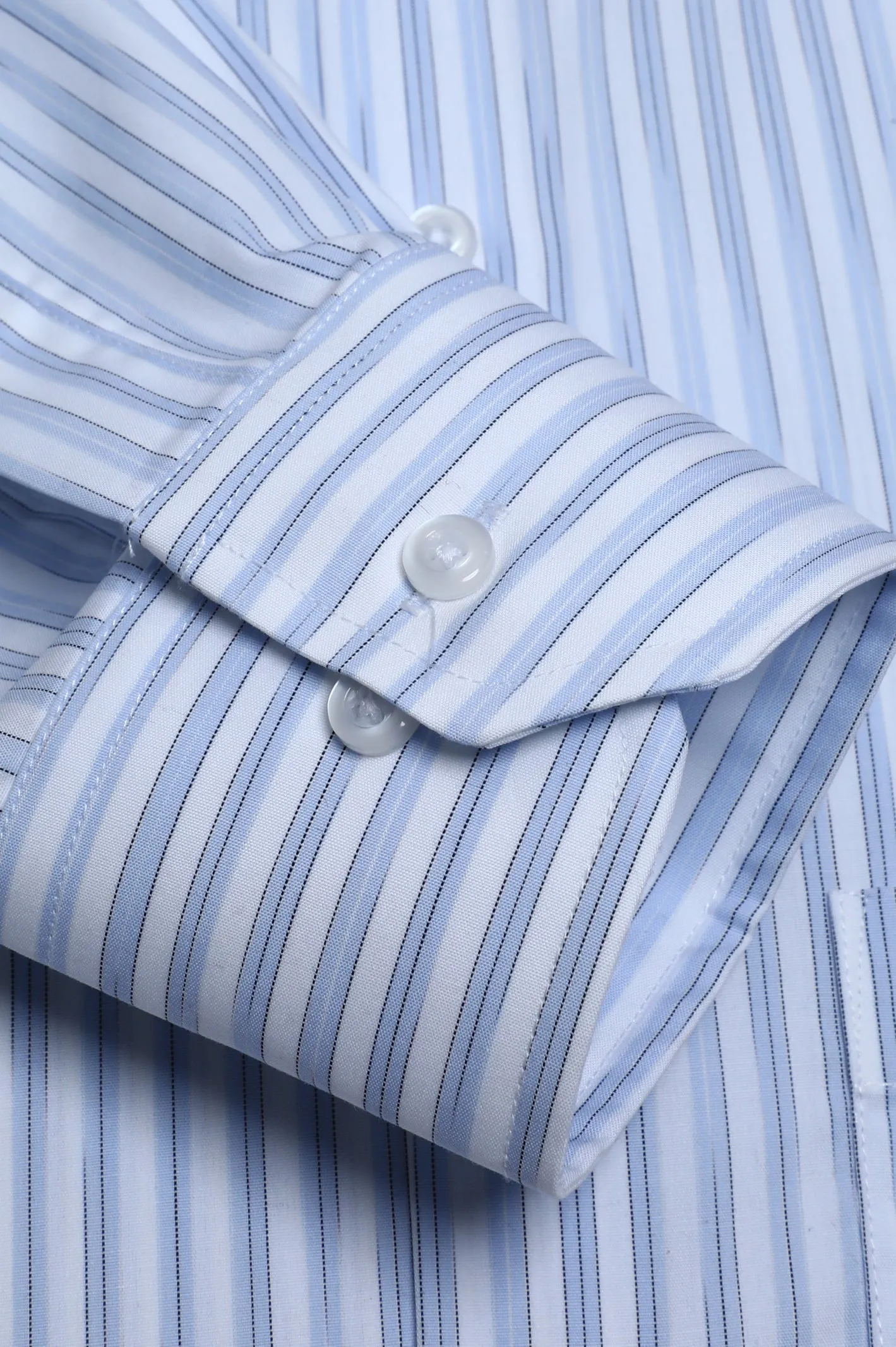 Light Blue Stripes Formal Shirt