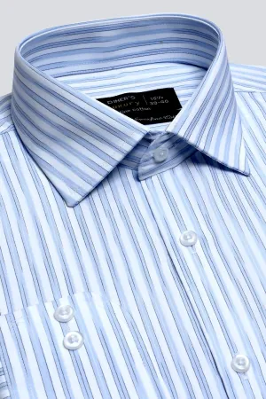 Light Blue Stripes Formal Shirt