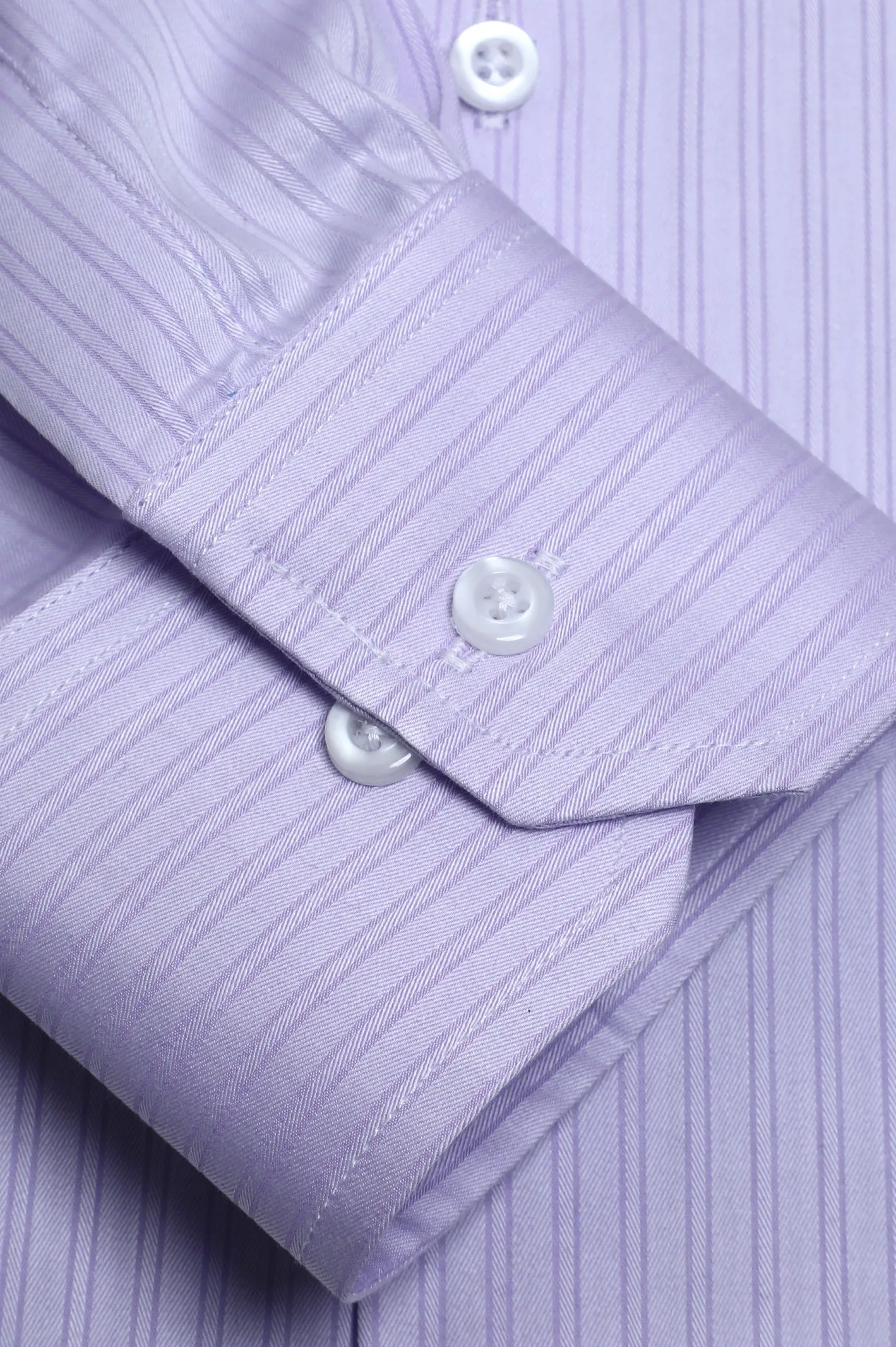Light Purple Double Stripes Formal Shirt