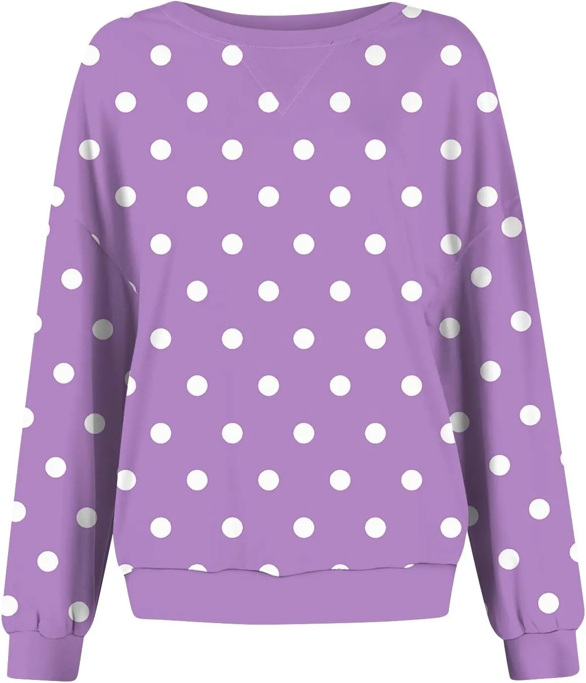 Long Sleeve Shirts For Women Trendy Fall Fashion Tops Round Neck Drop Shoulder Womens Casual Sweatshirt Pullover Tops