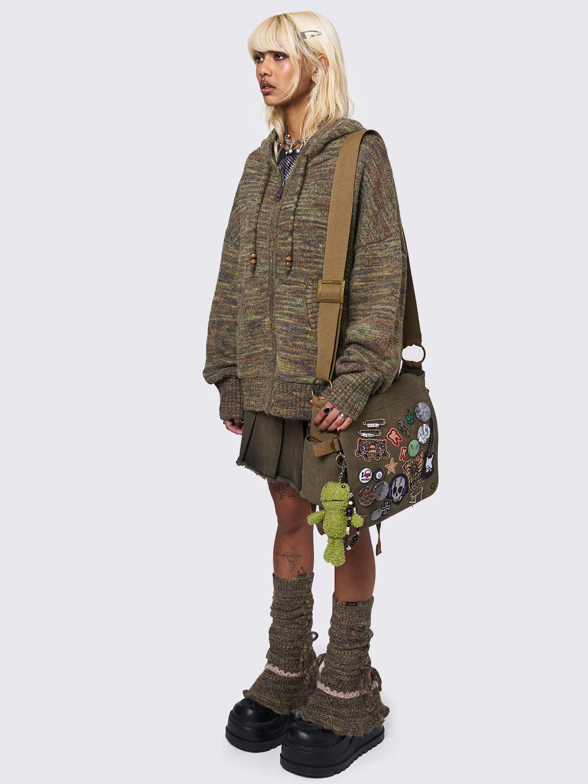 Maple Knitted Zip-Up Hoodie