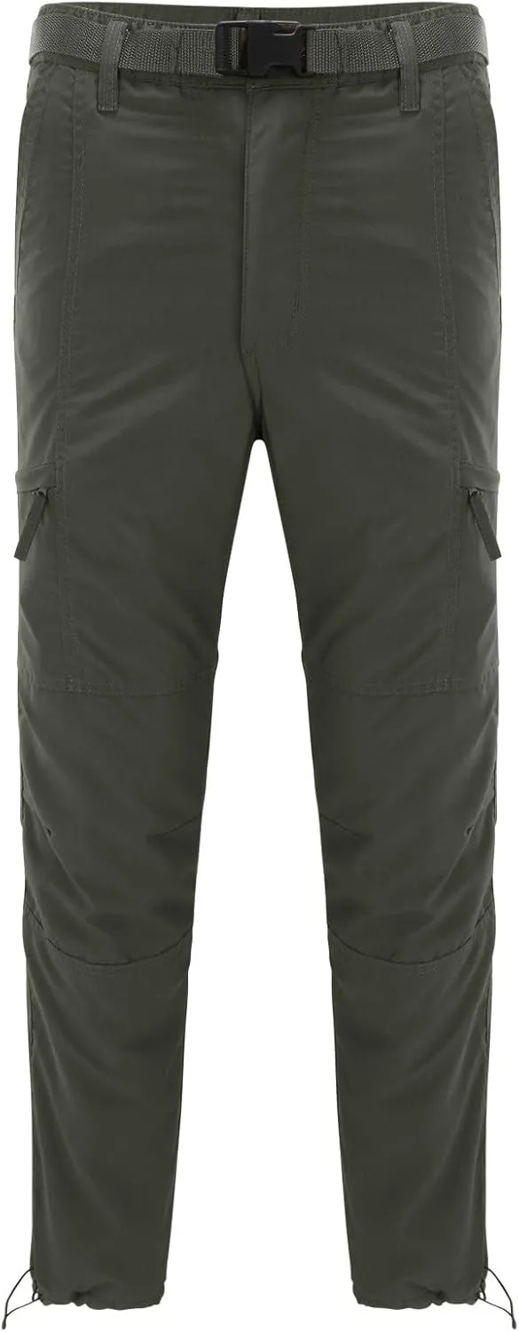 Mens Cargo Pants Elastic Waist Men's Wild Cargo Pants Casual Joggers Sweatpants Outdoor Waterproof Hiking Work Pants