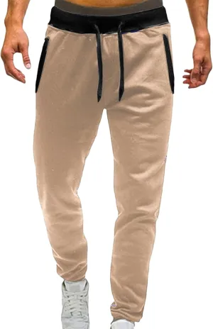 Men's Linen Pants Drawstring Elastic Waist Spring Long Casual Loose Summer Beach Yoga Cotton Golf Jogger Trousers