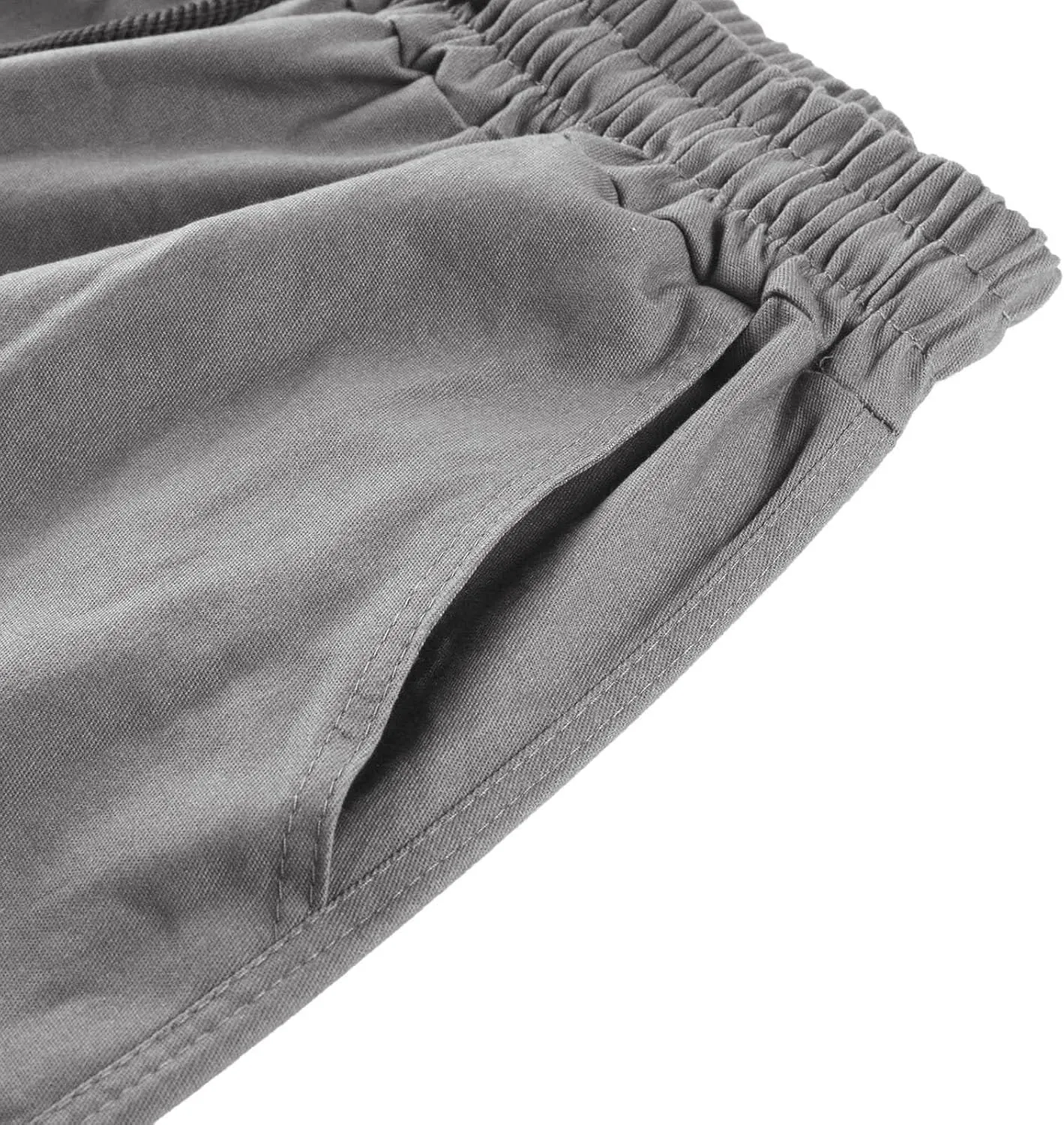 Mens Summer Lightweight Pants Loose Fit Straight Leg Sweatpants Cargo Pant with Pocket Casual Sports Outdoor Athletic Trouser