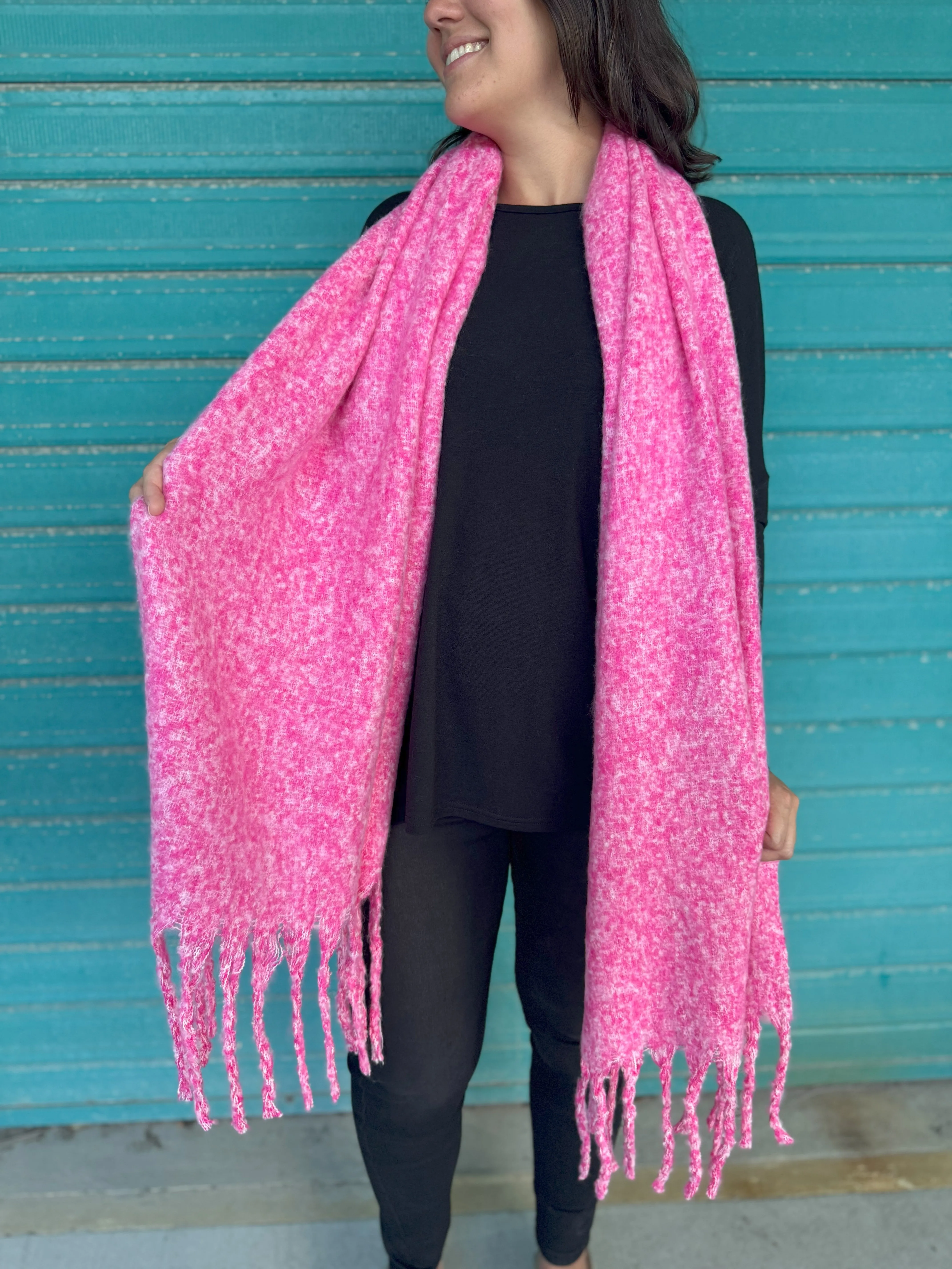 Molly Scarf in Hot Pink