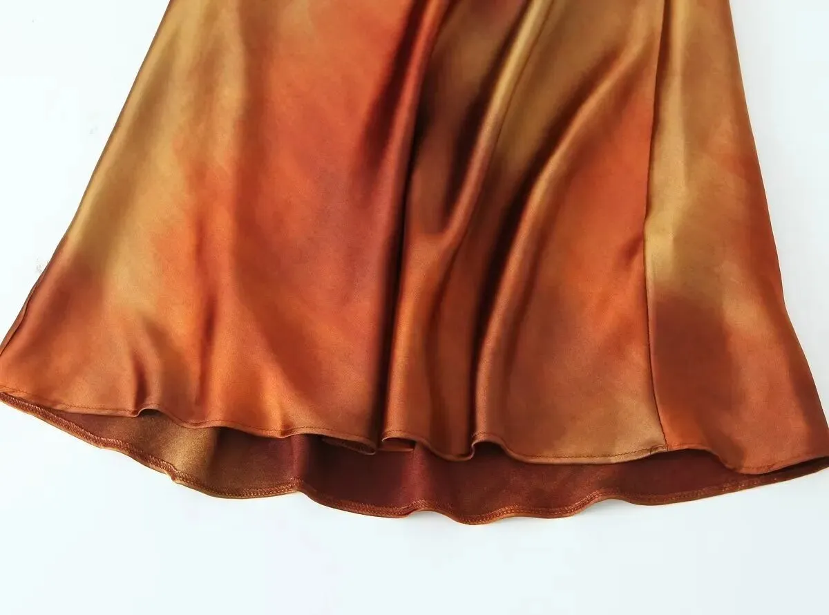 Pre Order:  Flowy Neckline Open Back Midi Dress