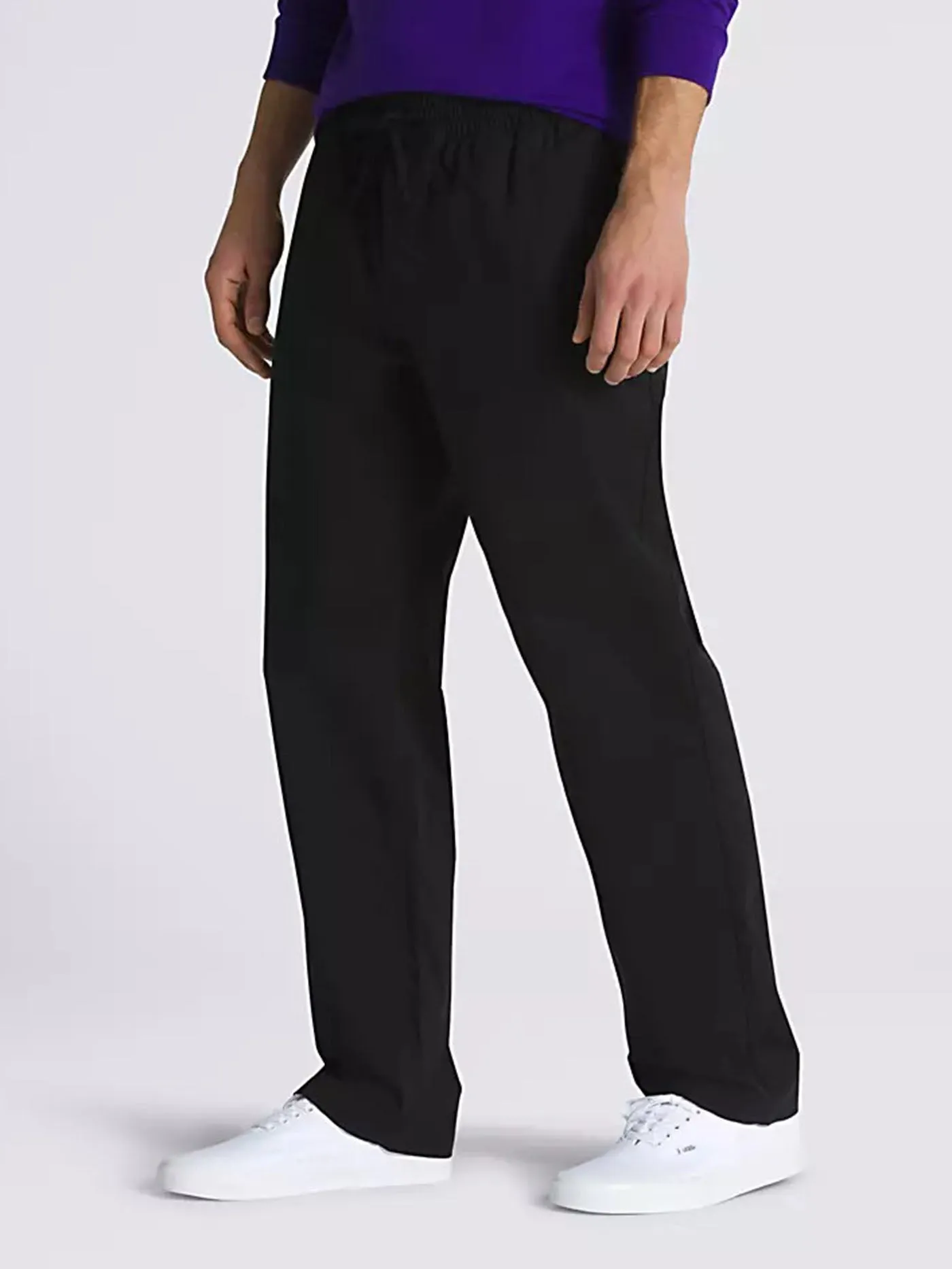 Range Relaxed Elastic Black Pants