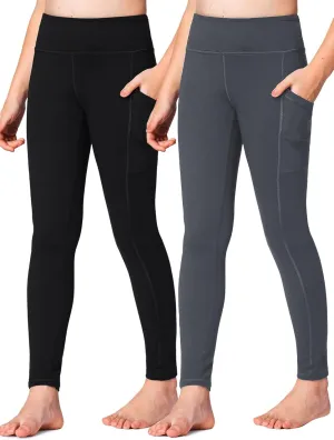 Stelle Girls' Athletic Leggings Kids Dance Running Yoga Pants Workout Active Dance Tights with Pockets Stelle Girls' Athletic Leggings Kids Dance Running Yoga Pants Workout Active Dance Tights with Pockets