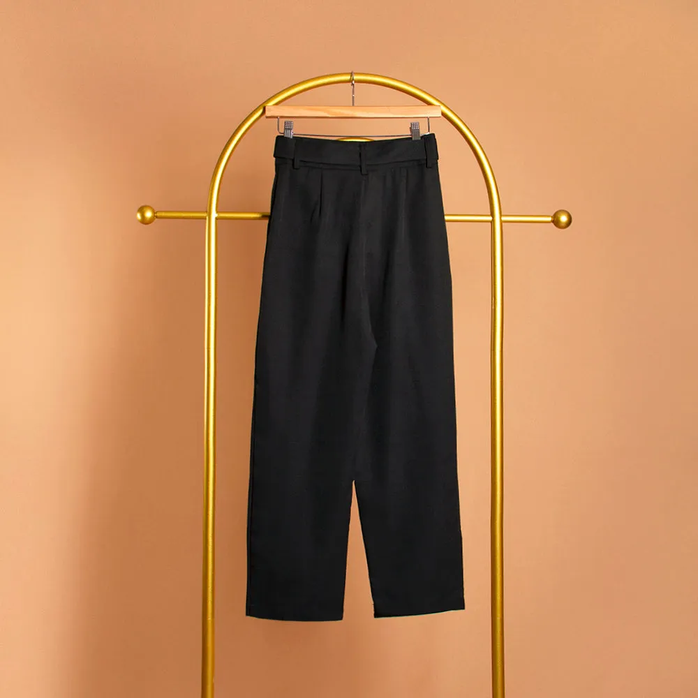 Straight Leg Belted Pant
