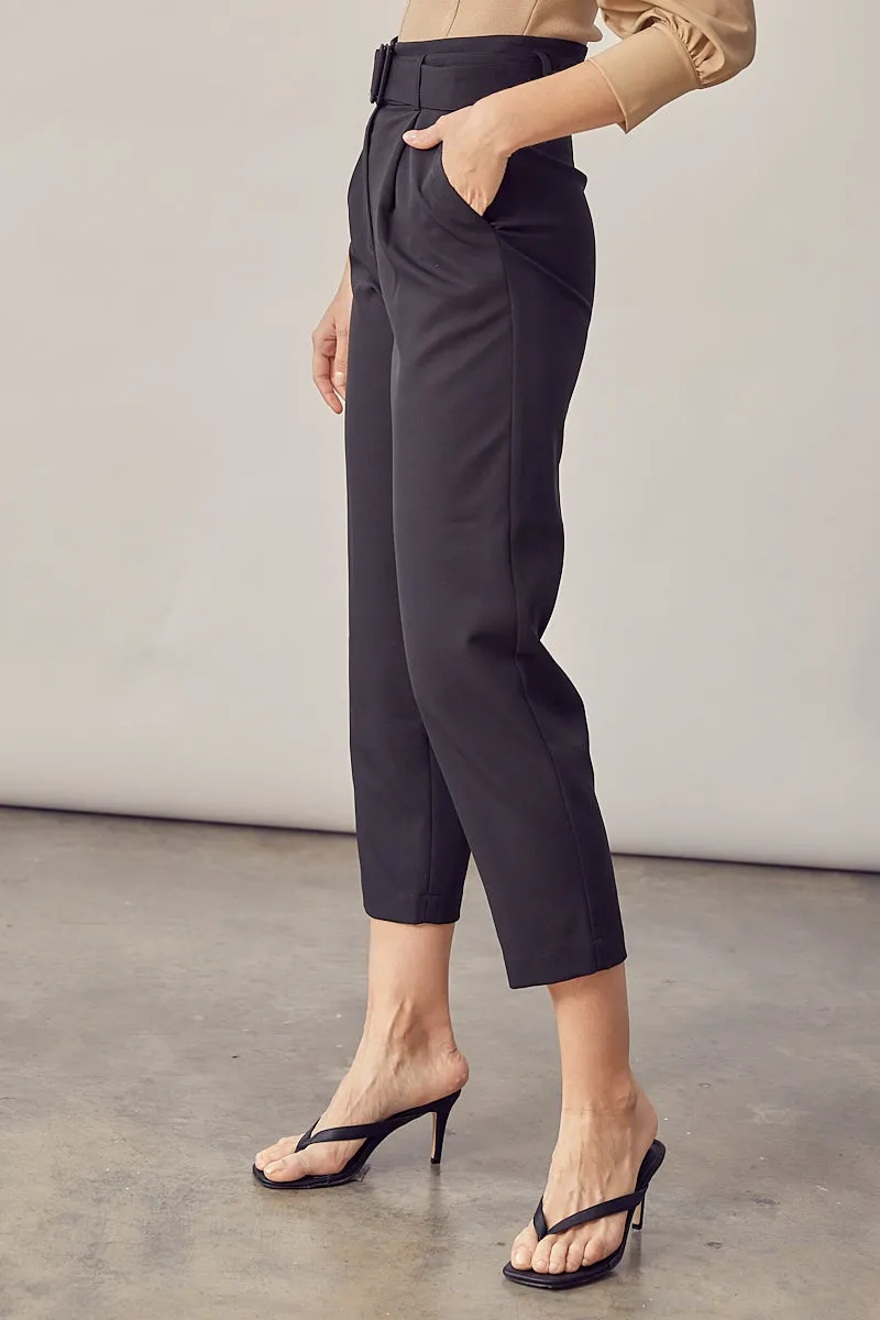 Straight Leg Belted Pant