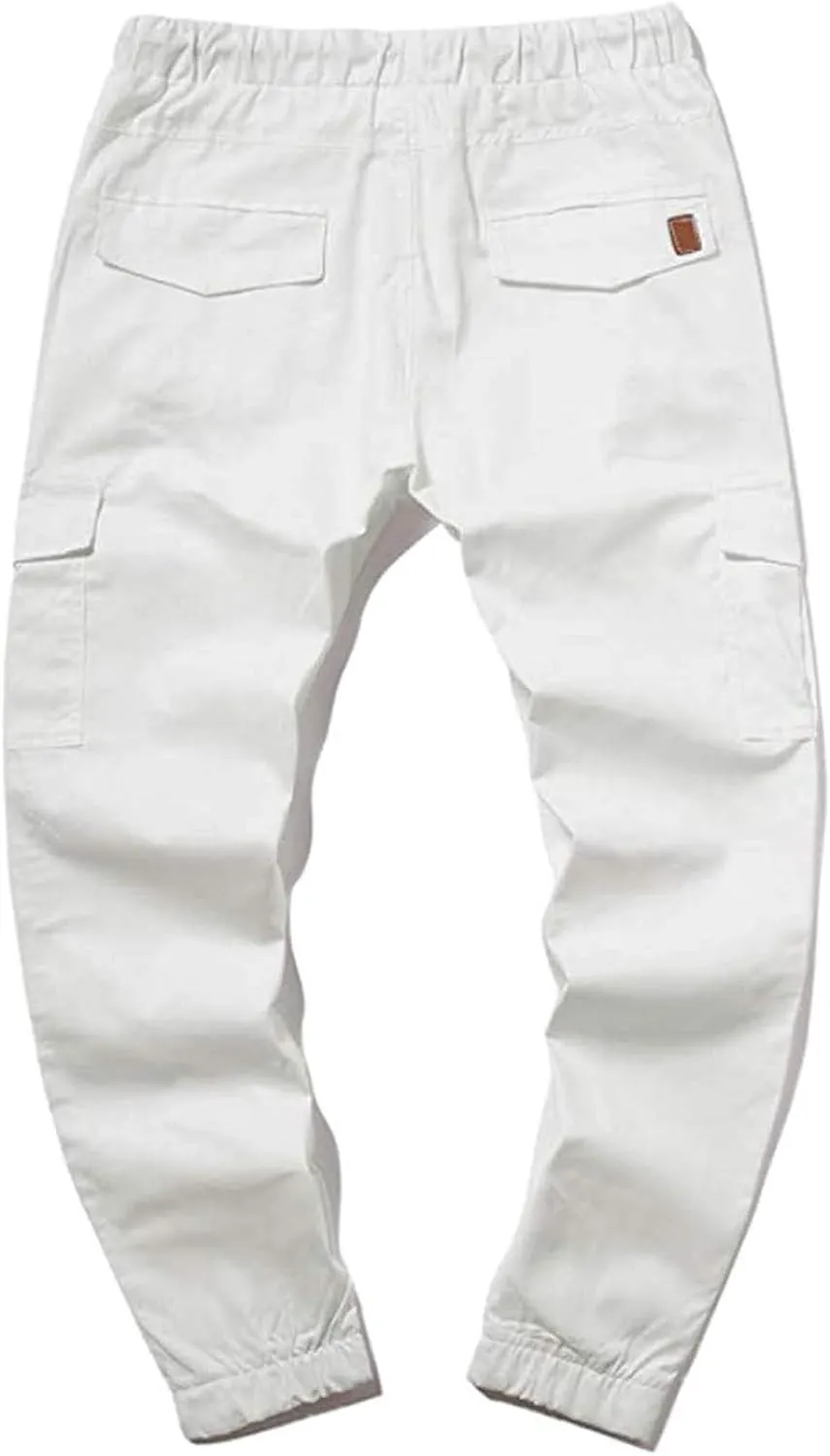 Sweatpants for Men Loose Fit Dress Pants for Men Stretch Waist Match Mens Wild Cargo Pants Corduroy Baggy Pants Mens