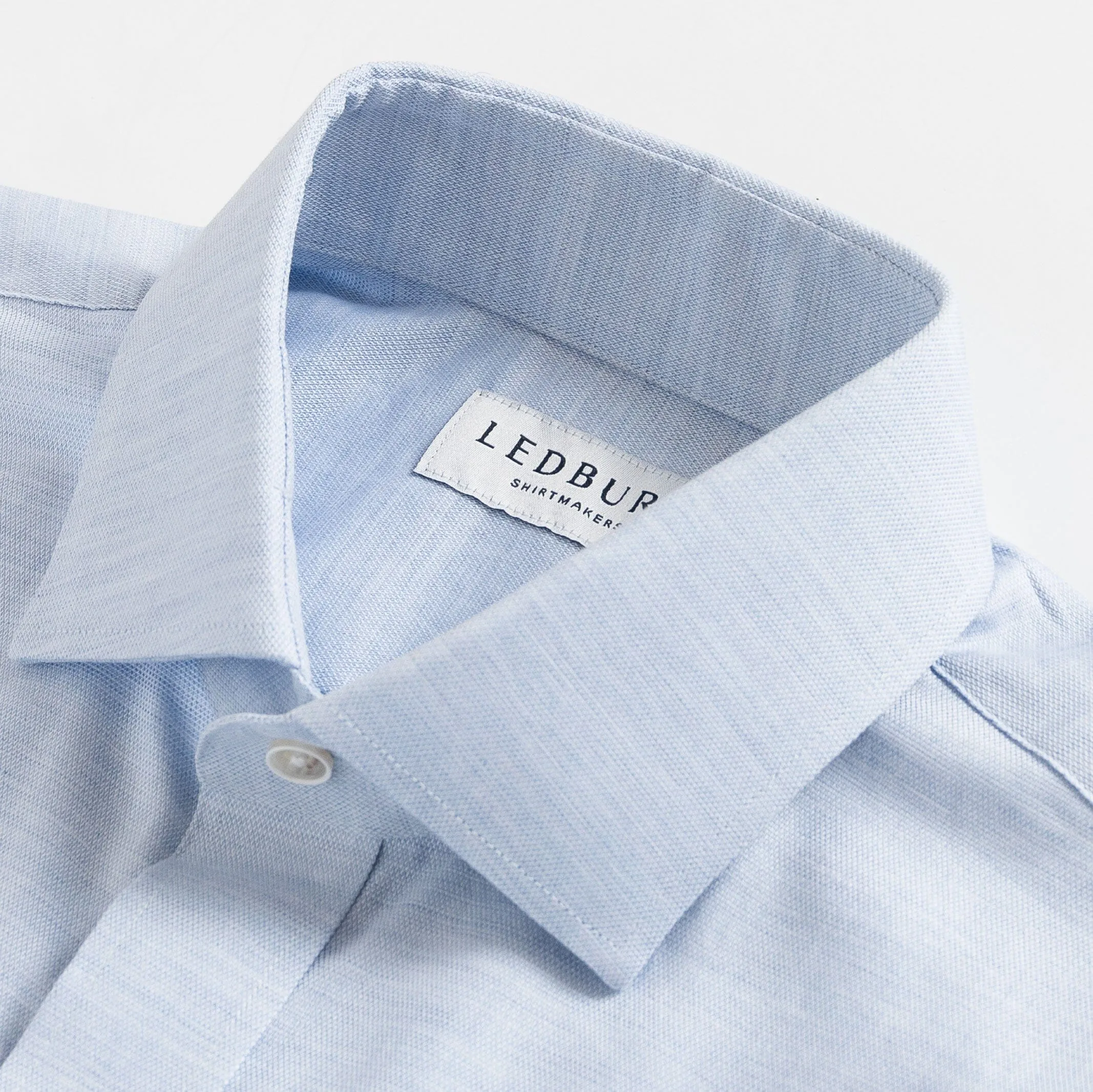 The Light Blue Brompton Mouliné Custom Shirt