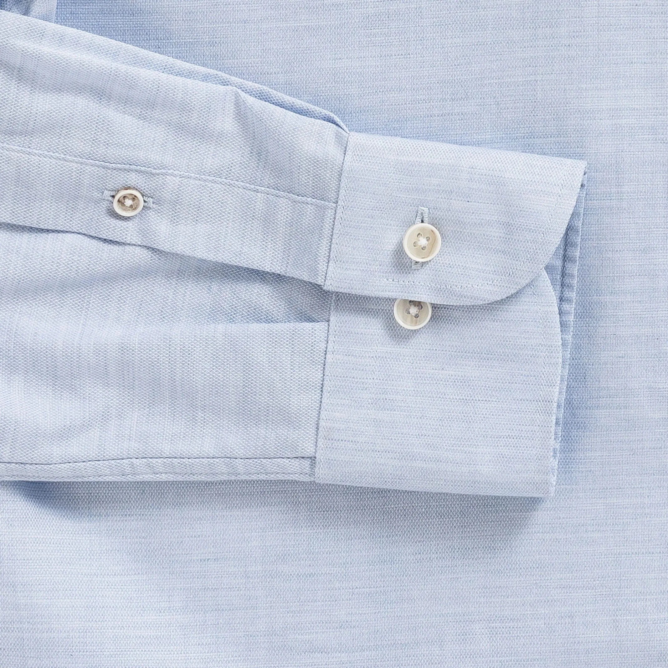 The Light Blue Brompton Mouliné Custom Shirt
