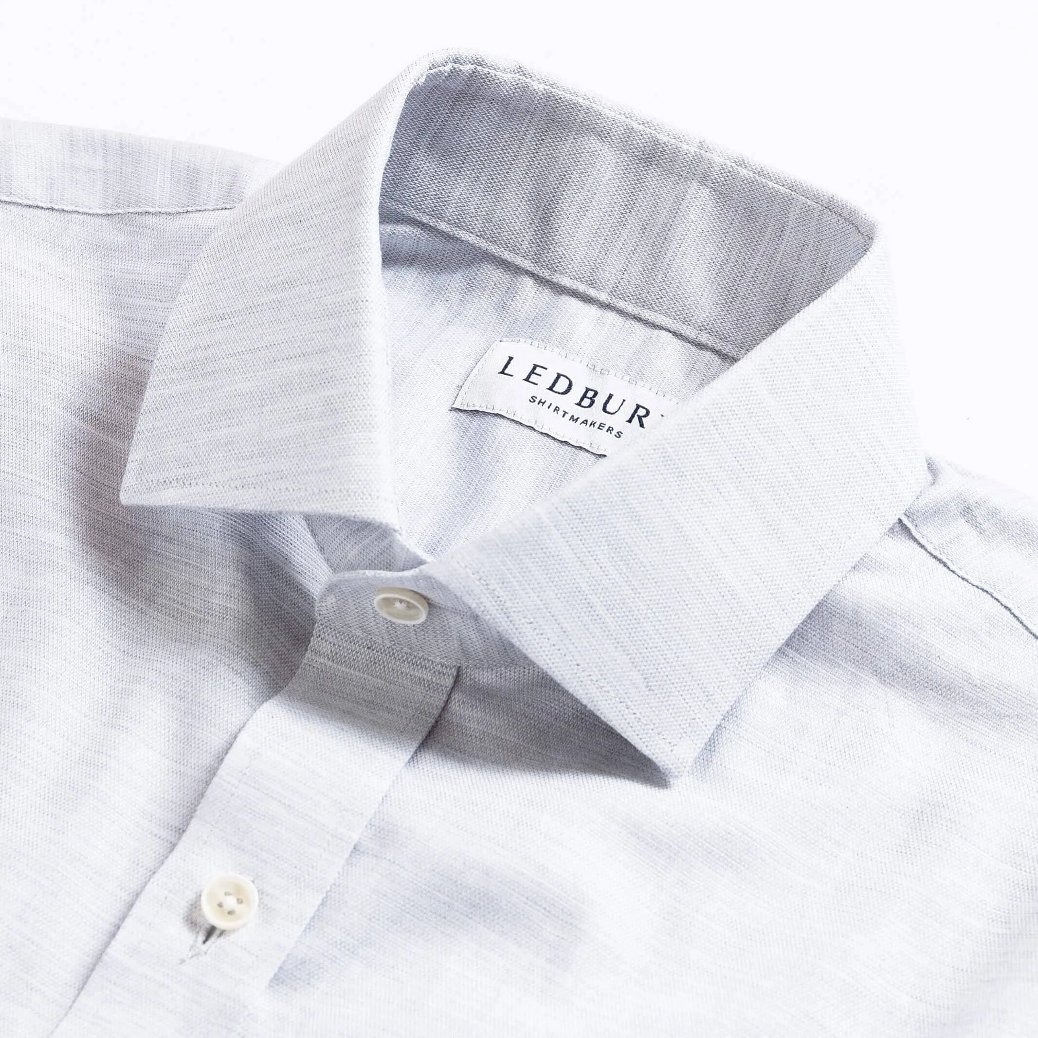 The Light Grey Brompton Mouliné Custom Shirt