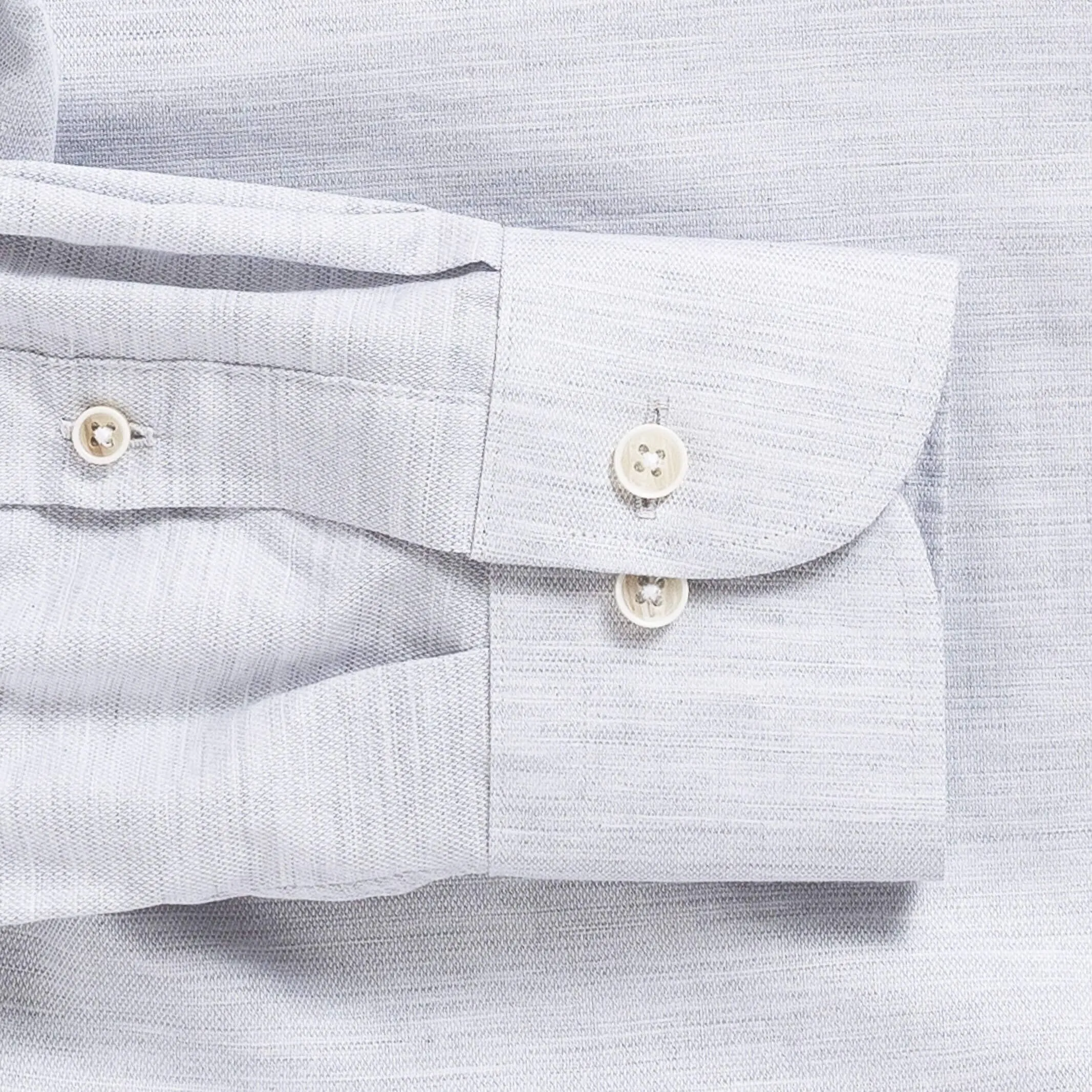 The Light Grey Brompton Mouliné Custom Shirt