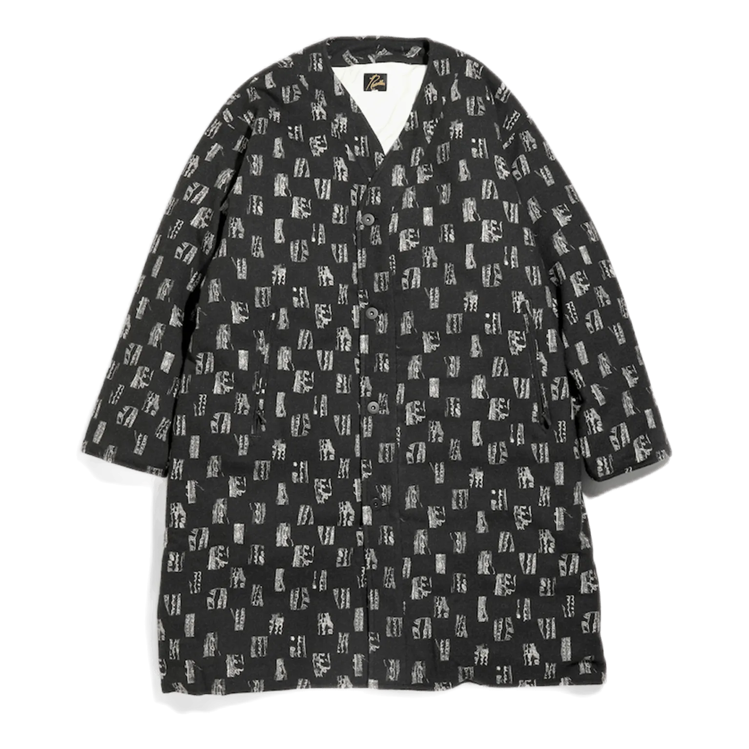 V.n. Down Coat W/n Melton / Pt Black