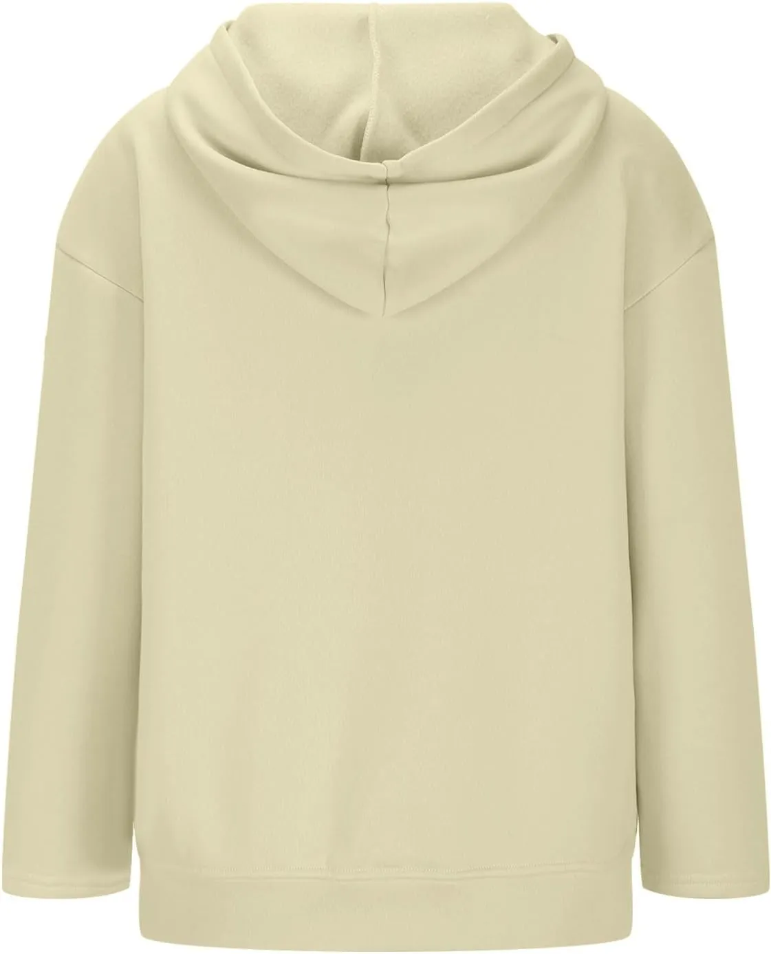 Women Full Zipper Oversized Hooded Sweatshirts Long Sleeve Drop Shoulder Hoodies Trendy Casual Pullover Y2K Clothes