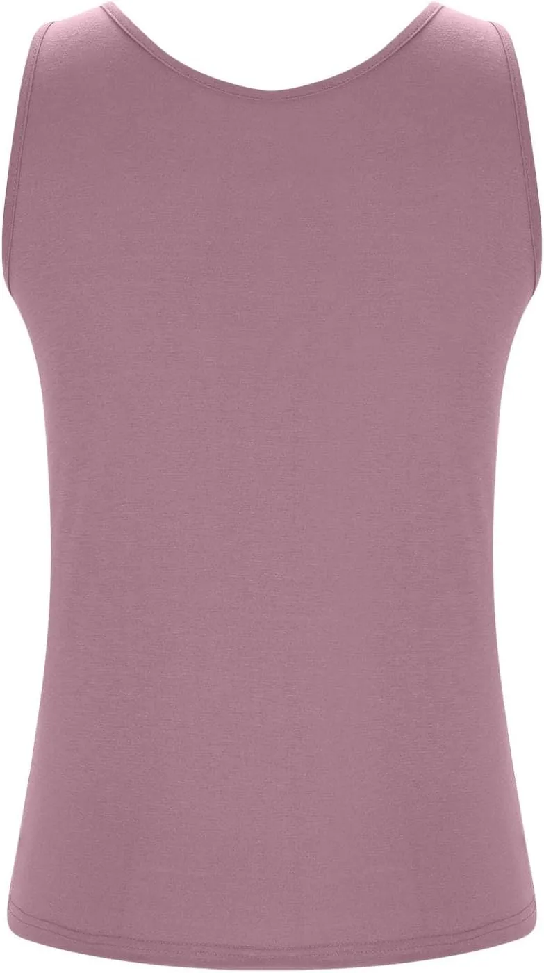 Womens Tank Tops with Built in Bra Plus Size Padded Camisole Shelf Bra Workout Yoga Shirt Casual Basic Undershirt