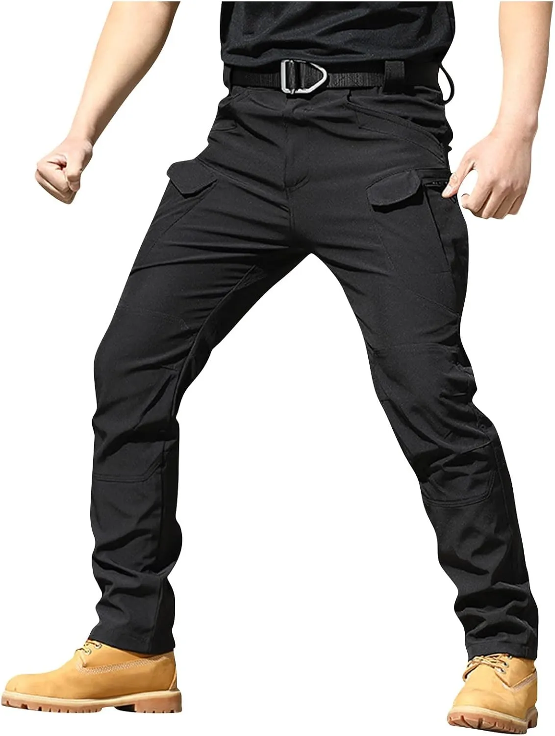Work Pants for Men Construction Stretch Tactical Pants Multi Pockets Hiking Cargo Pant Water Resistant Trousers