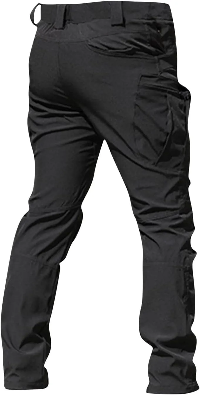 Work Pants for Men Construction Stretch Tactical Pants Multi Pockets Hiking Cargo Pant Water Resistant Trousers