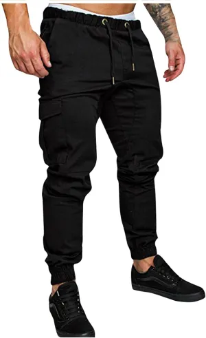 Ymosrh Mens Pants Relaxed Fit Solid Color Ripped Holes Frayed Gradient Washed Trousers Men's Chino Pants Regular