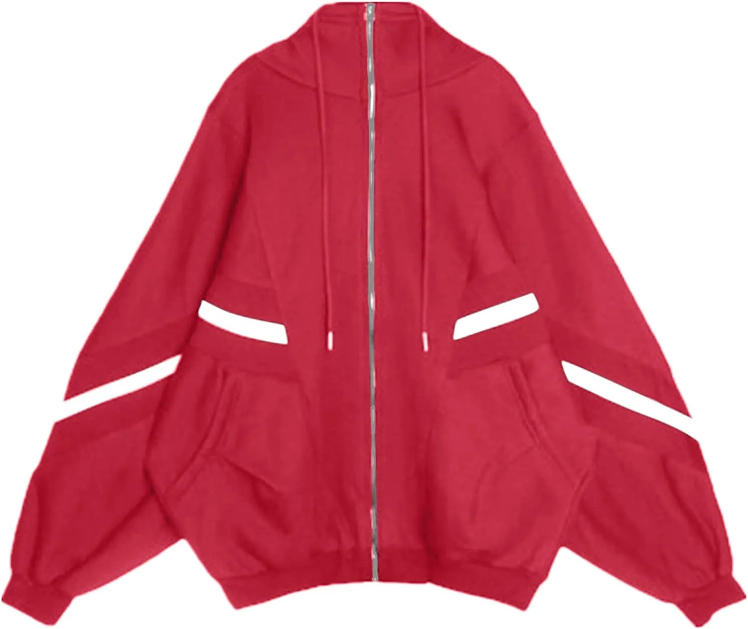 Zip Up Hoodies for Women Plus Size Oversized Aesthetic Cute Y2K Hoodies Teen Girls Trendy Baggy Sweatshirt Emo